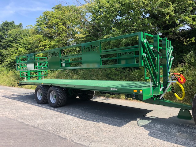 Bailey 30ft Bale Trailer c/w Clamps